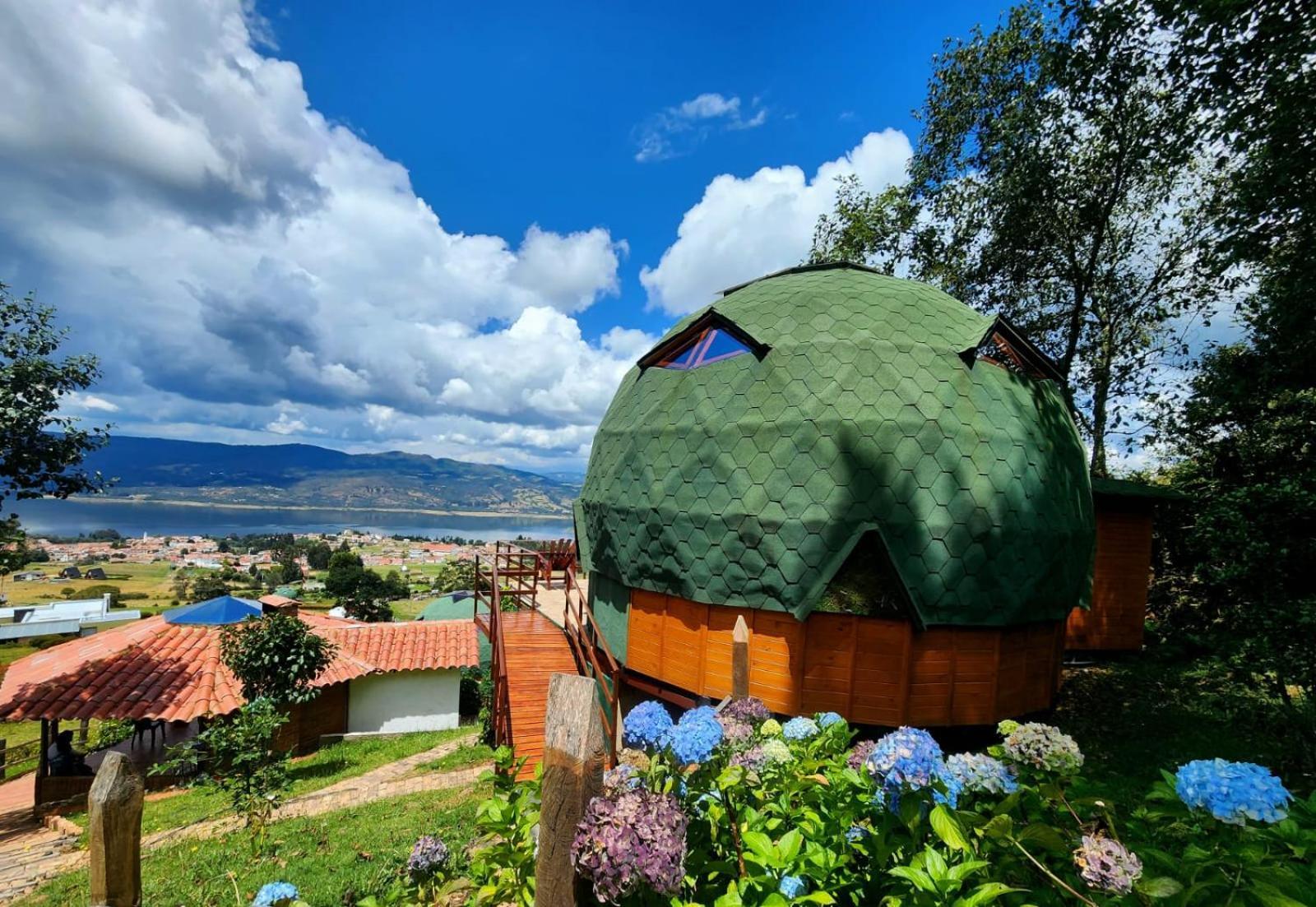 Glamping Sede Campestre Mirador De Pueblo Viejo Hotel Guatavita Eksteriør billede