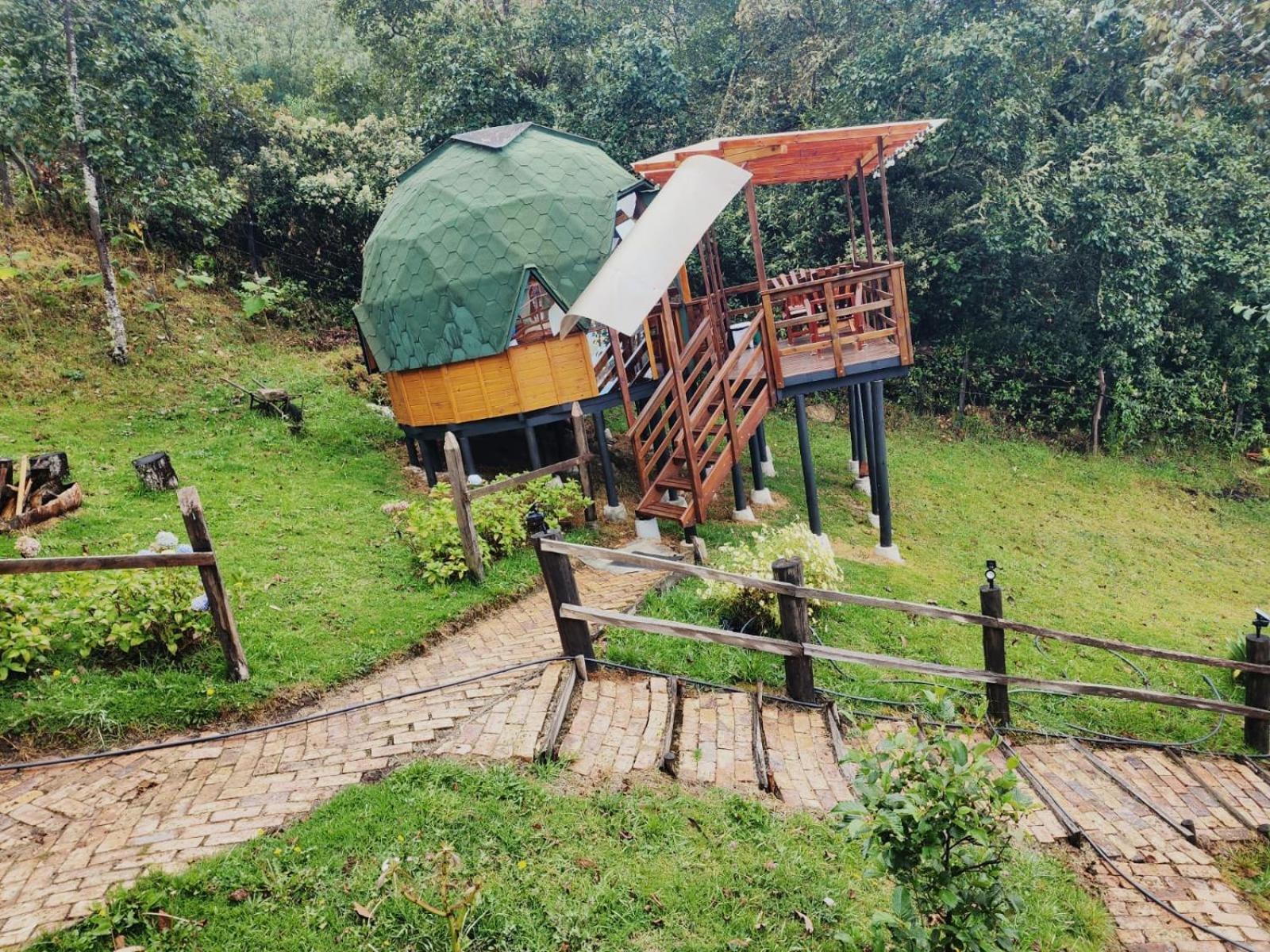 Glamping Sede Campestre Mirador De Pueblo Viejo Hotel Guatavita Eksteriør billede