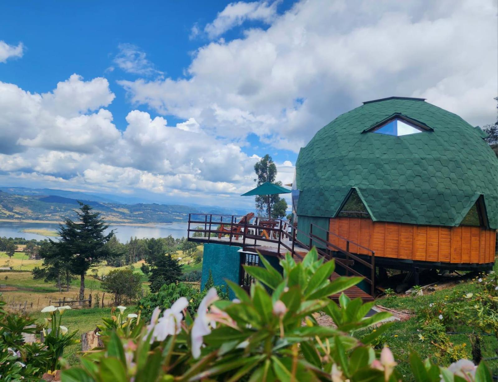Glamping Sede Campestre Mirador De Pueblo Viejo Hotel Guatavita Eksteriør billede